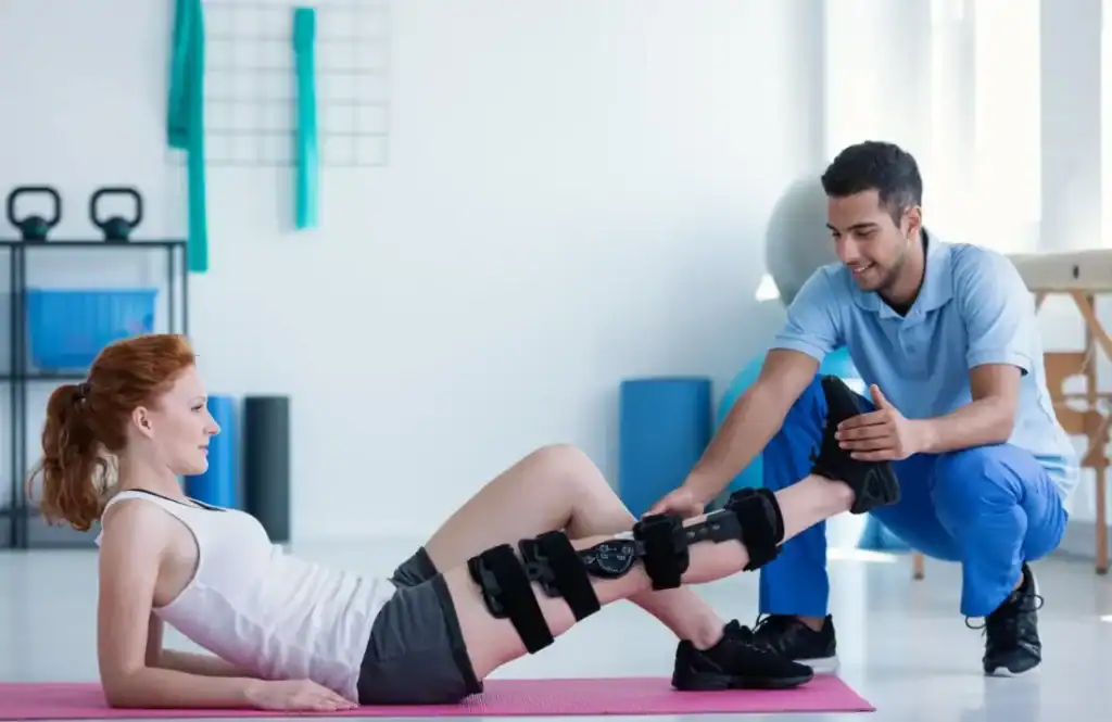Woman having treatment to help muscle recovery Bexleyhill after an injury