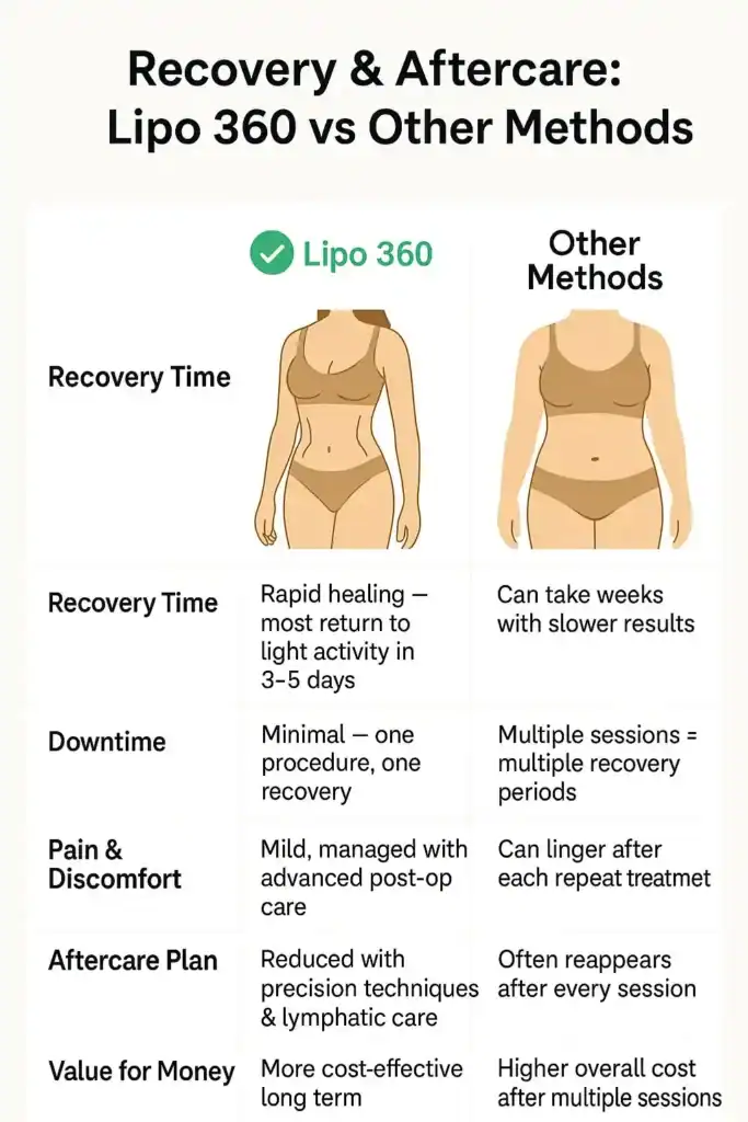 Table to show fat dissolving injection aftercare Bexleyhill