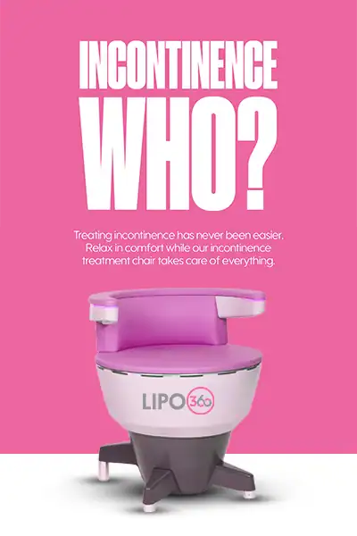 LIPO360 EMS Chair Can Help with Urinary Incontinence 2 Image of a urinary incontinence treatment seat Bexleyhill